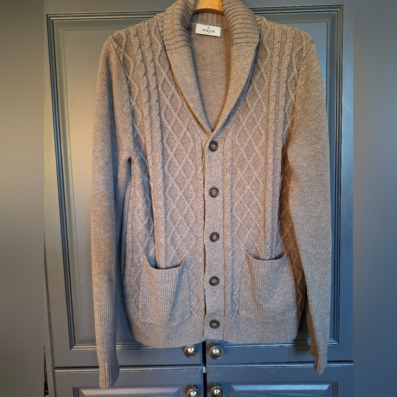 Aqua Toscano cable knit cardigan - Picture 1 of 3